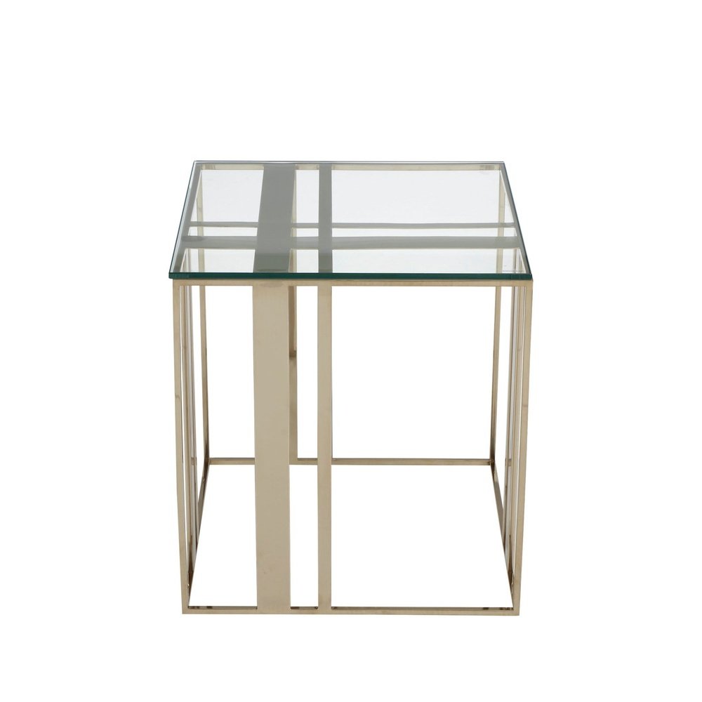 Product photograph of Liang Eimil Lafayette Side Table Polished Brass from Olivia's.