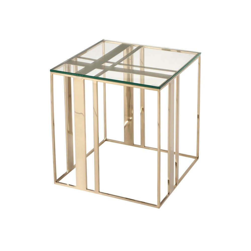 Product photograph of Liang Eimil Lafayette Side Table Polished Brass from Olivia's
