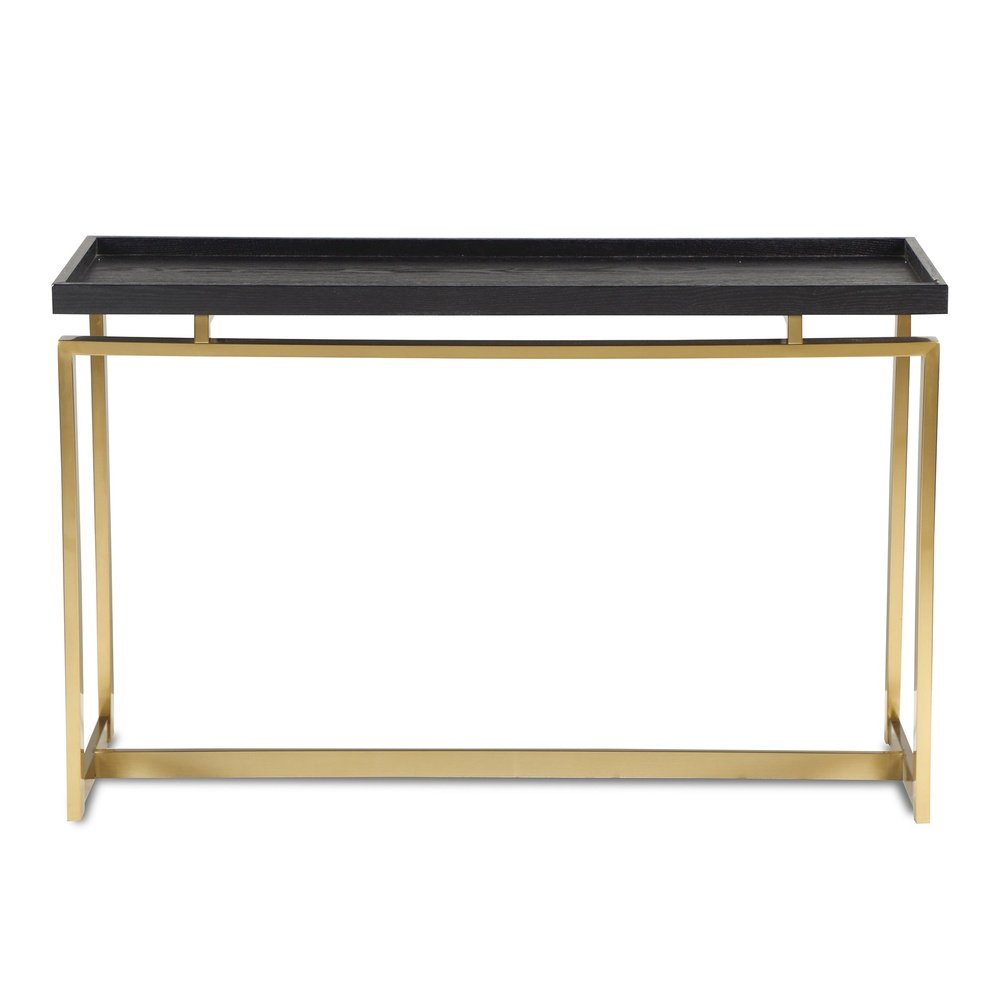 Product photograph of Liang Eimil Malcom Console Table Brushed Brass from Olivia's.