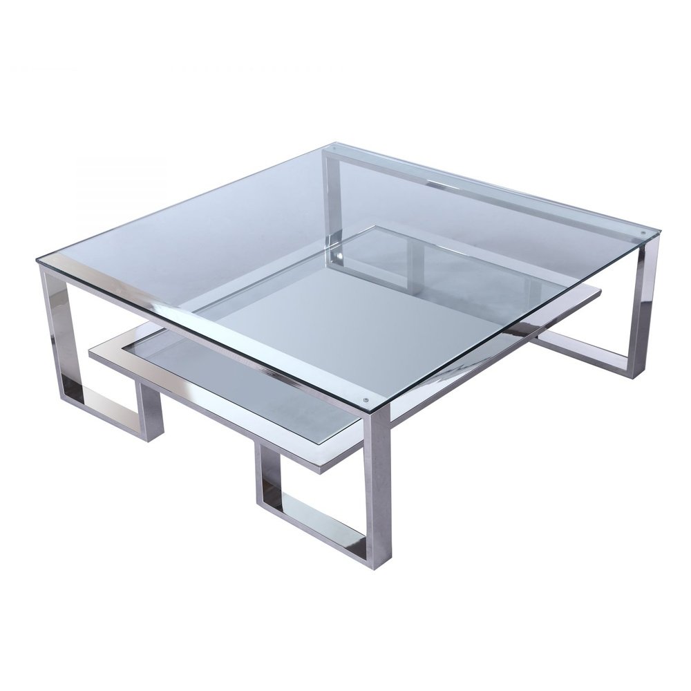 Product photograph of Liang Eimil Mayfair Coffee Table Stainless Steel Frame from Olivia's.