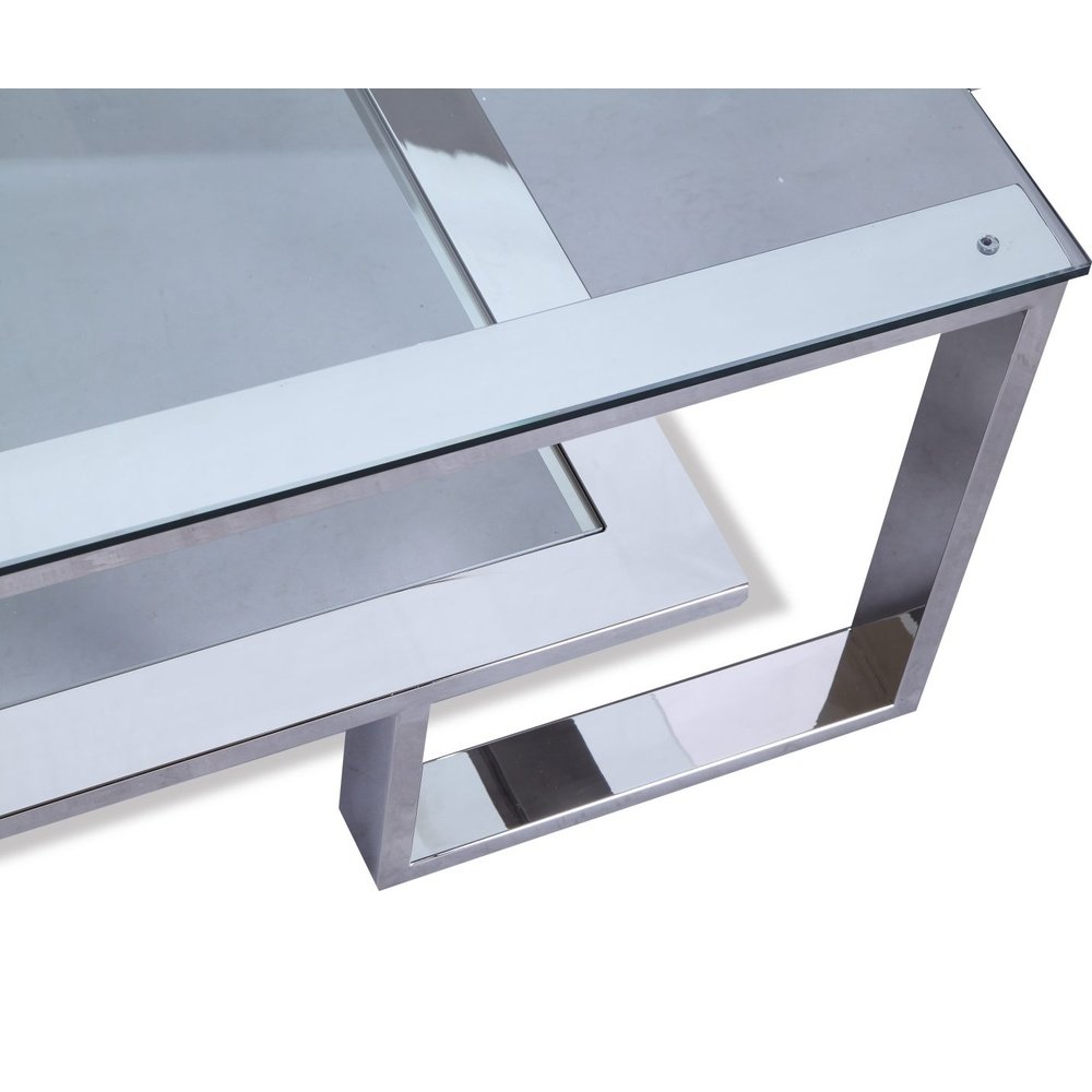 Product photograph of Liang Eimil Mayfair Coffee Table Stainless Steel Frame from Olivia's.