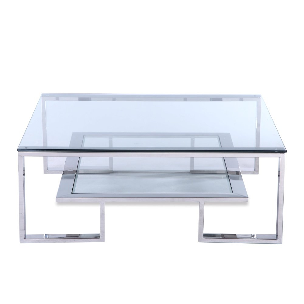 Product photograph of Liang Eimil Mayfair Coffee Table Stainless Steel Frame from Olivia's