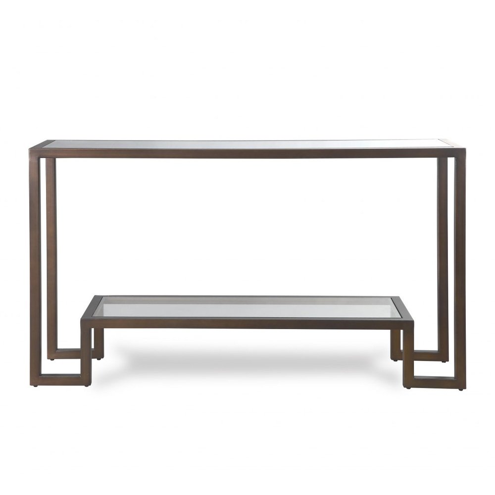 Product photograph of Liang Eimil Ming Console Table Antique Bronze from Olivia's