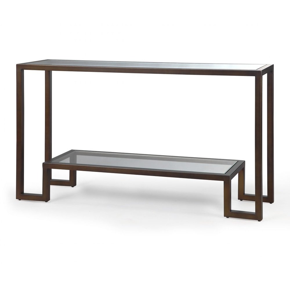 Product photograph of Liang Eimil Ming Console Table Antique Bronze from Olivia's.