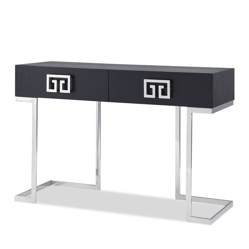 Product photograph of Liang Eimil Nobbu Dressing Table Polished Stainless Steel from Olivia's.