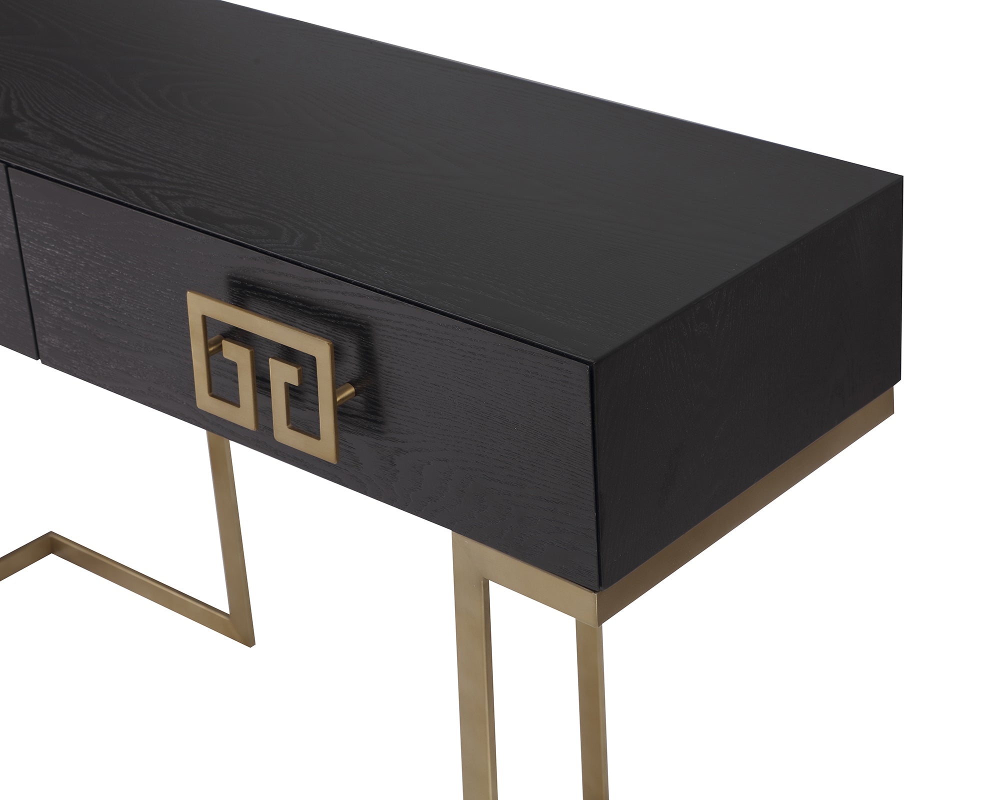 Product photograph of Liang Eimil Nobbu Dressing Table Brushed Brass from Olivia's.