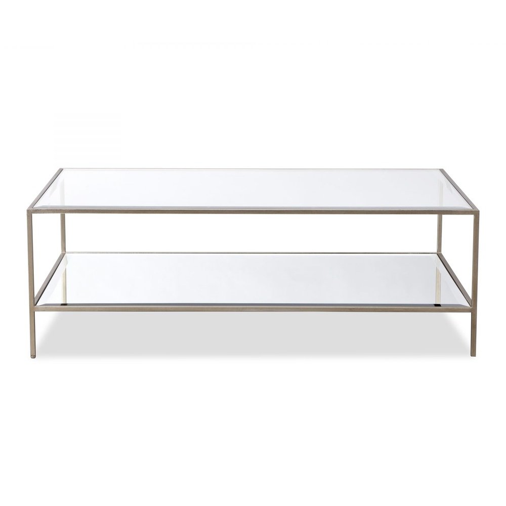 Liang Eimil Oliver Coffee Table Antique Silver Coated Steel Frame