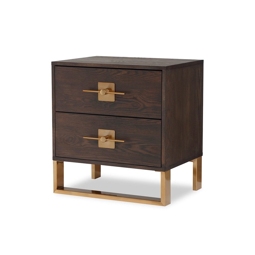 Product photograph of Liang Eimil Ophir Bedside Table 2 Drawers from Olivia's