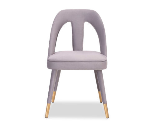 Product photograph of Liang Eimil Pigalle Chair Kaster Light Grey Velvet from Olivia's