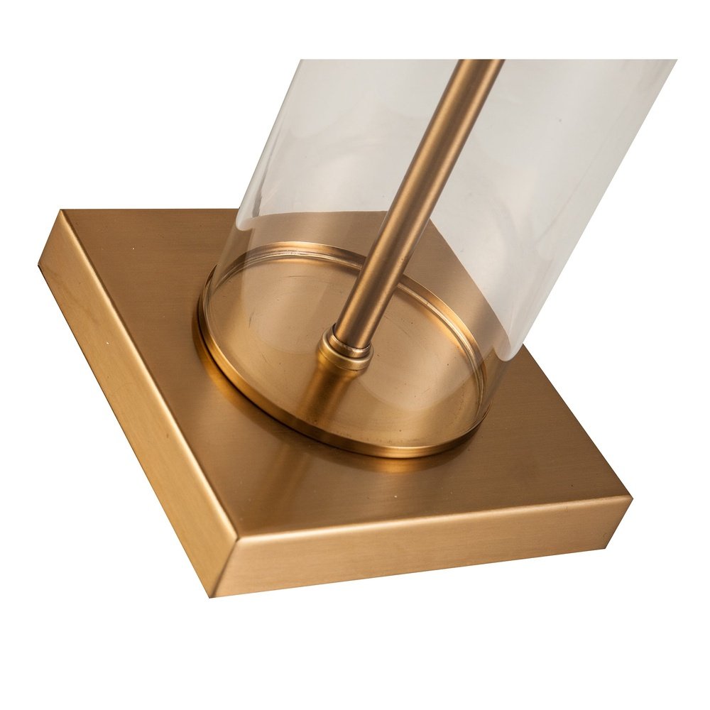 Product photograph of Liang Eimil Norman Table Lamp Antique Brass from Olivia's.