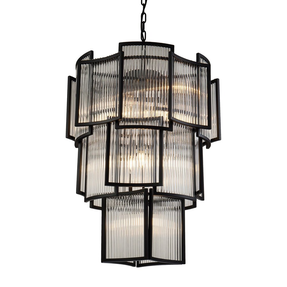 Product photograph of Liang Eimil Paladium Pendant Lamp Black Matt from Olivia's