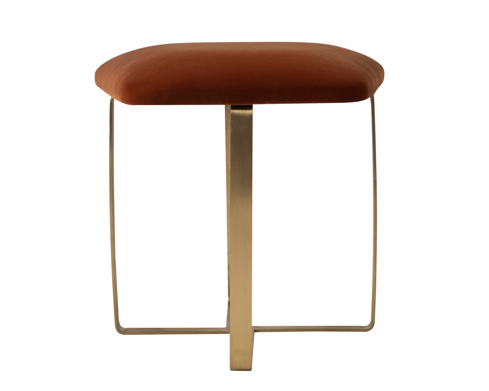 Product photograph of Liang Eimil Tatel Stool Gainsborough Amber Velvet from Olivia's