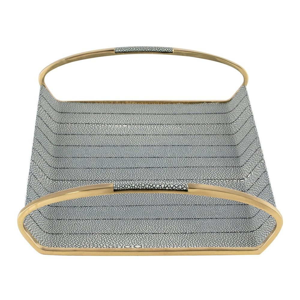 Product photograph of Liang Eimil Linea Shagreen Tray from Olivia's.