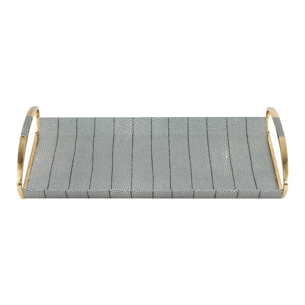 Product photograph of Liang Eimil Linea Shagreen Tray from Olivia's.