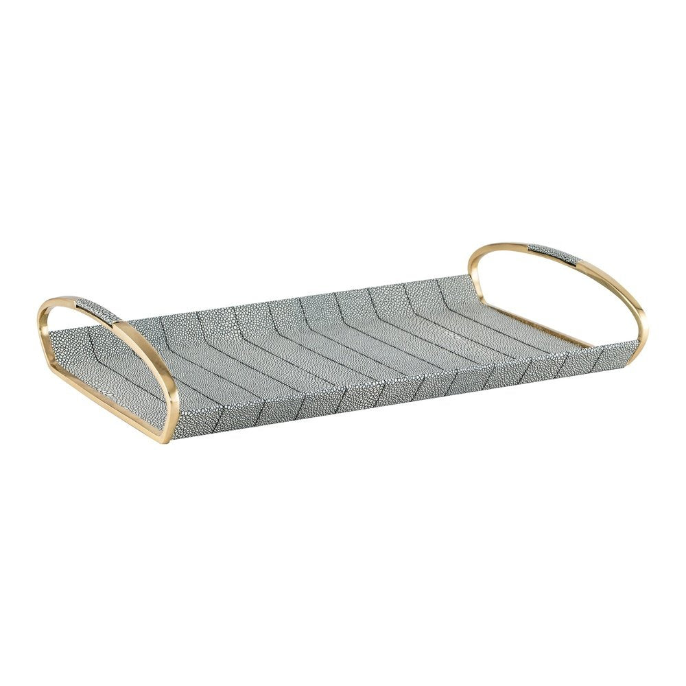 Product photograph of Liang Eimil Linea Shagreen Tray from Olivia's.