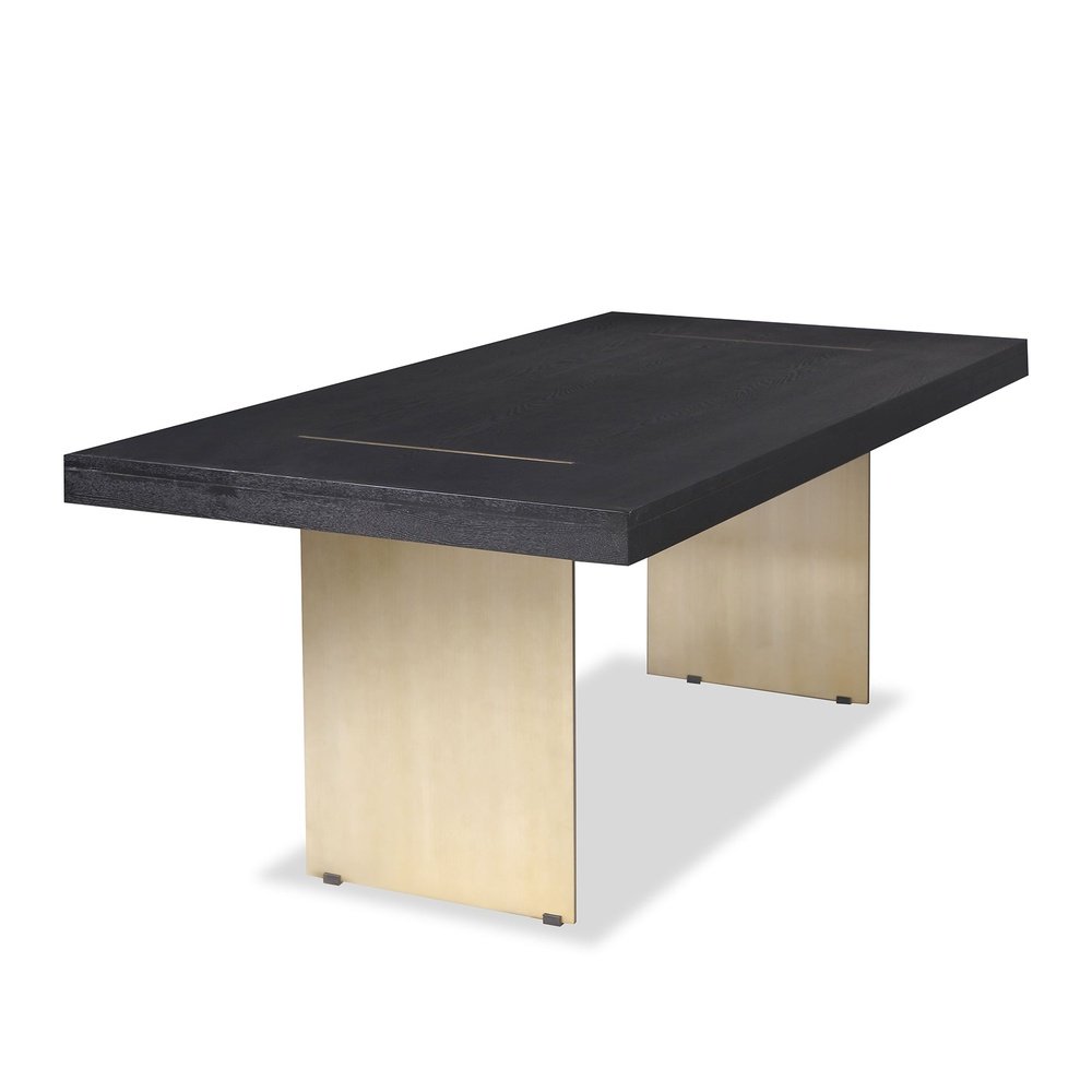 Product photograph of Liang Eimil Unma Dining Table Black Ash from Olivia's