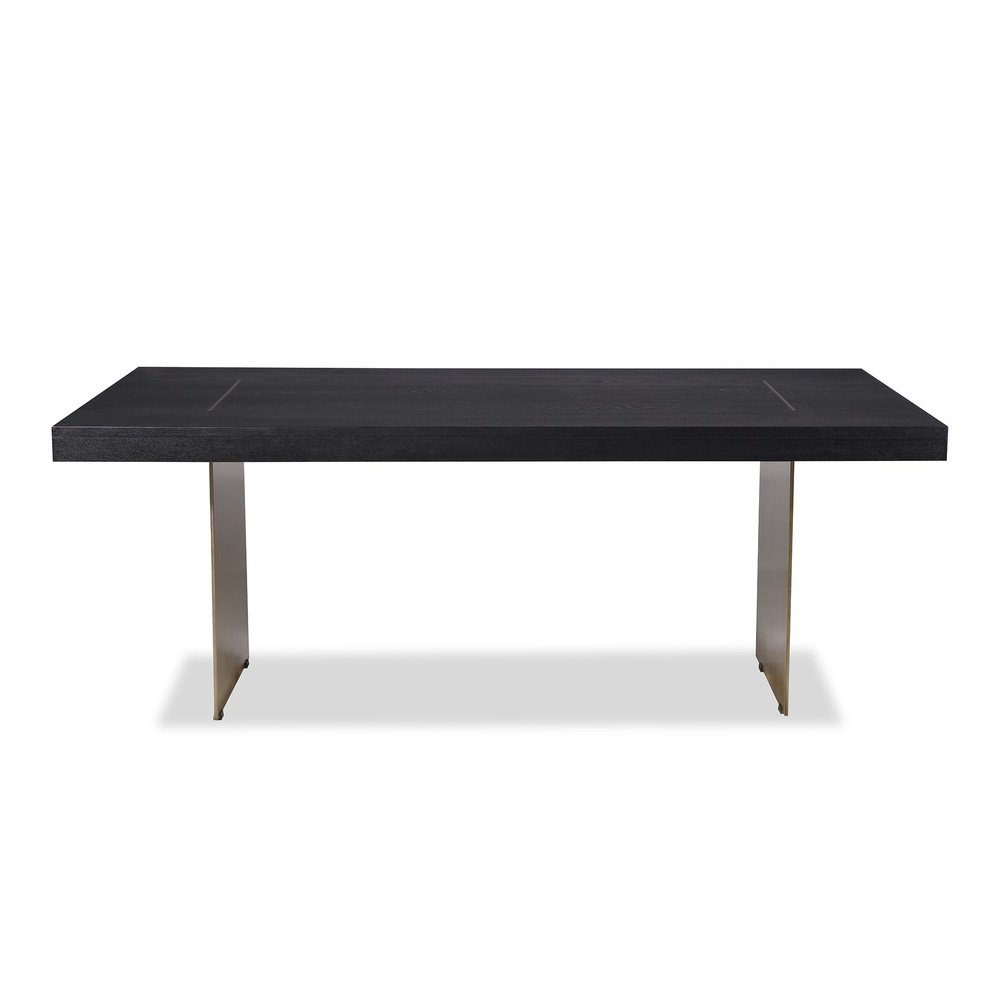 Product photograph of Liang Eimil Unma Dining Table Black Ash from Olivia's.