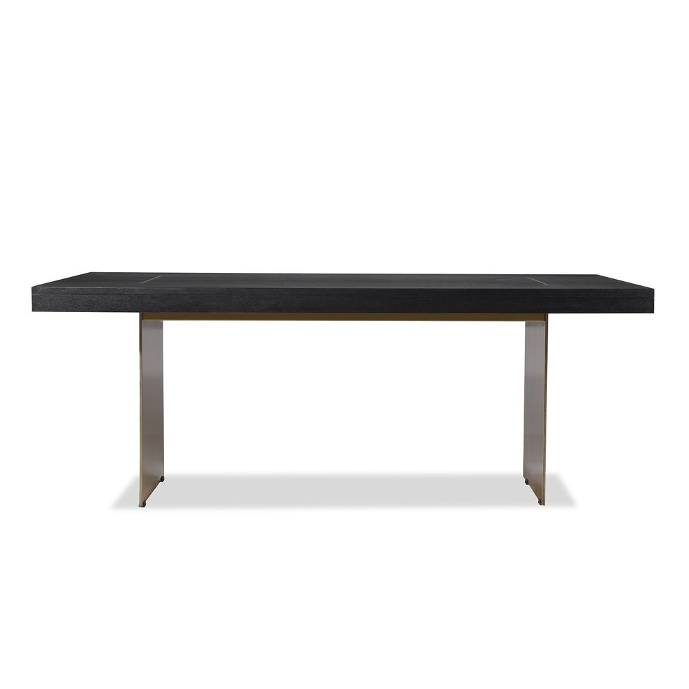 Product photograph of Liang Eimil Unma Dining Table Black Ash from Olivia's.