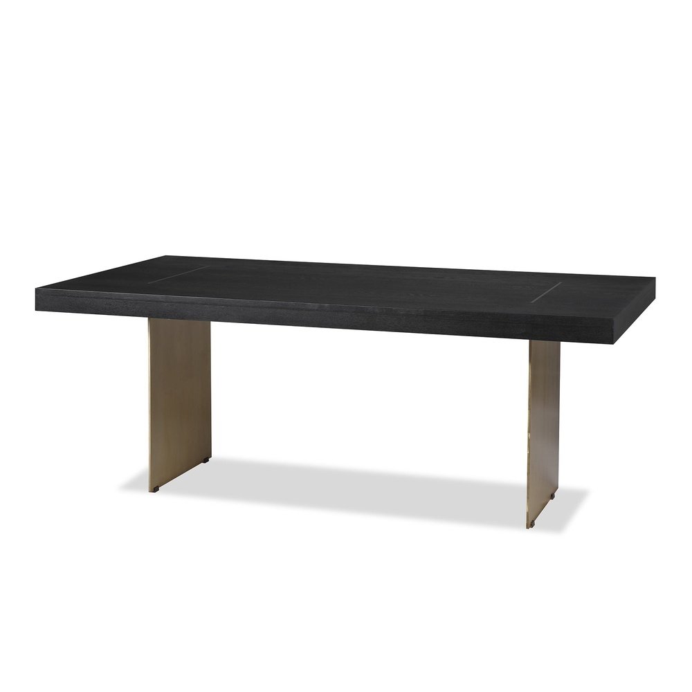 Product photograph of Liang Eimil Unma Dining Table Black Ash from Olivia's.