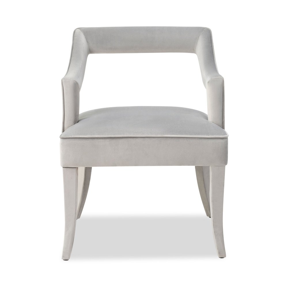 Product photograph of Liang Eimil Calvin Dining Chair In Horizon Grey Velvet from Olivia's