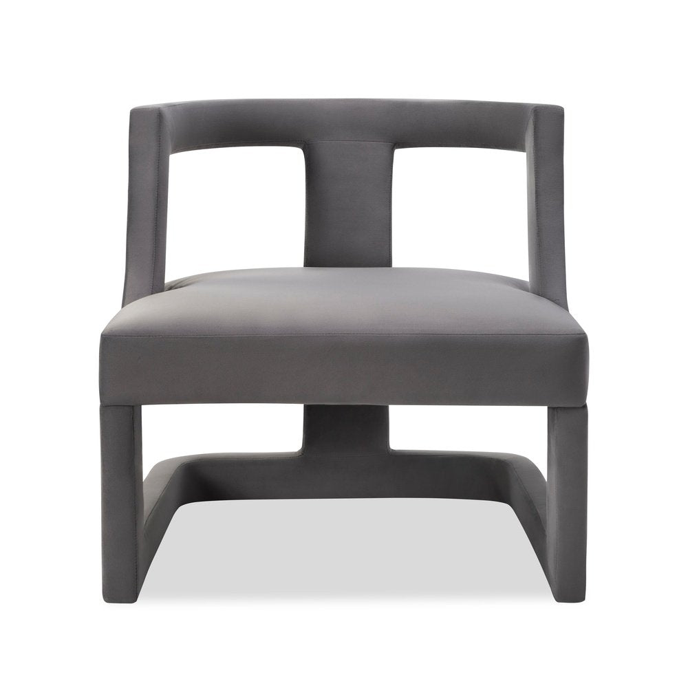 Product photograph of Liang Eimil Jimi Occasional Chair - Night Grey Velvet from Olivia's