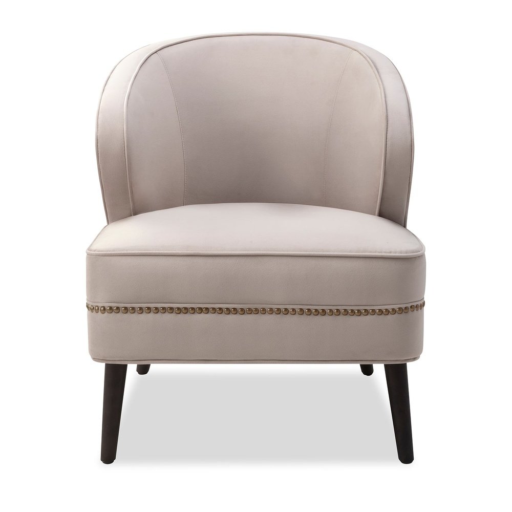 Liang Eimil Lindsay Occasional Chair Limestone Velvet