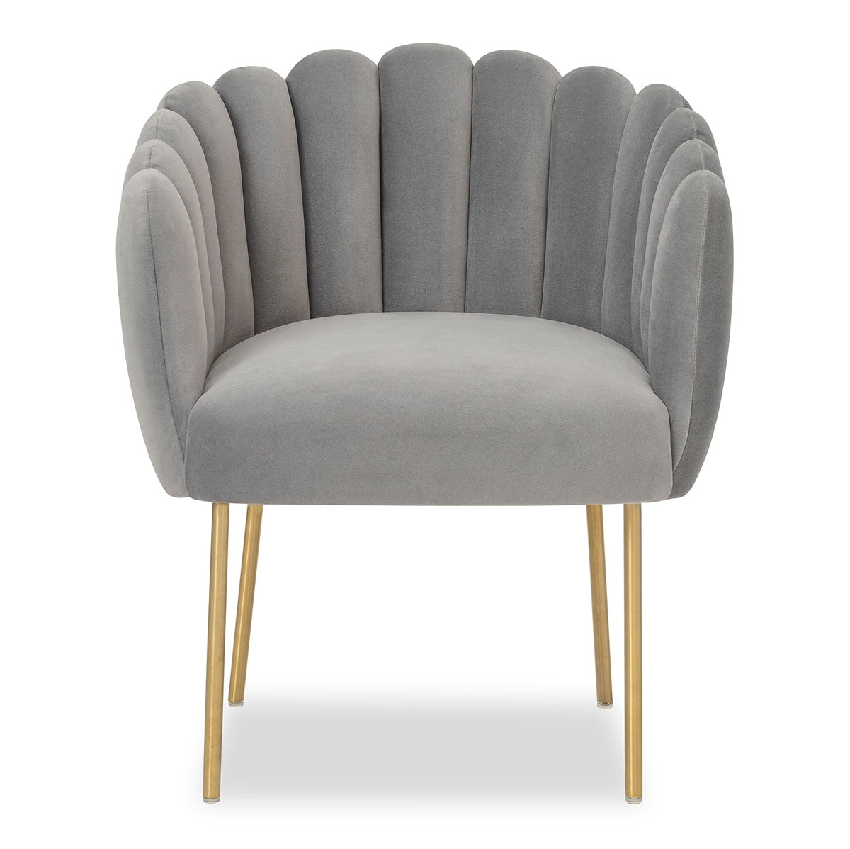 Liang Eimil Daisy Kaster Horizon Grey Velvet Occasional Chair