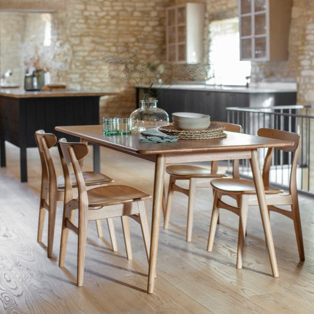 Product photograph of Garden Trading Longcot Dining Table In Oak from Olivia's