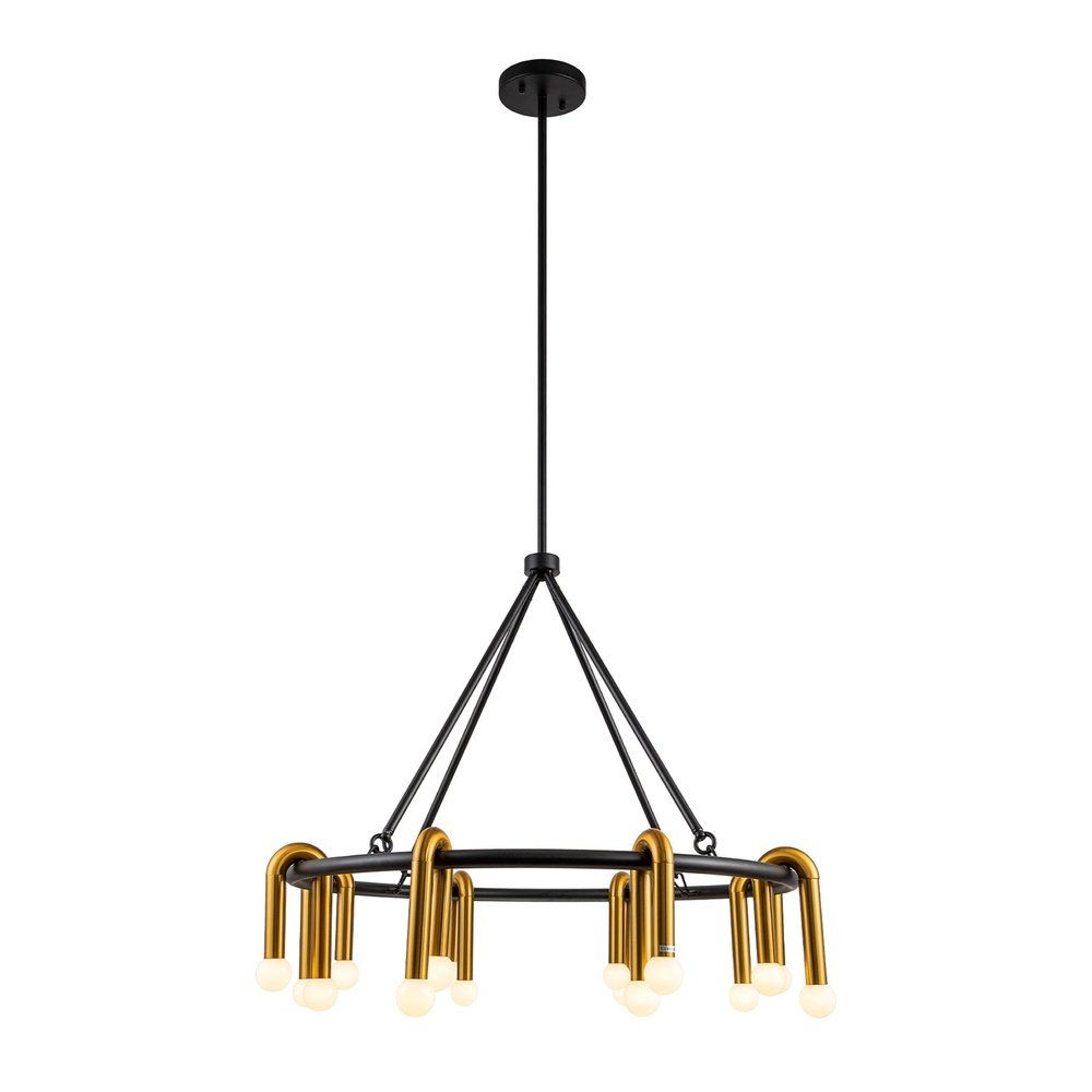 Product photograph of Liang Eimil Melt 1 Pendant Lamp - Brushed Brass from Olivia's.