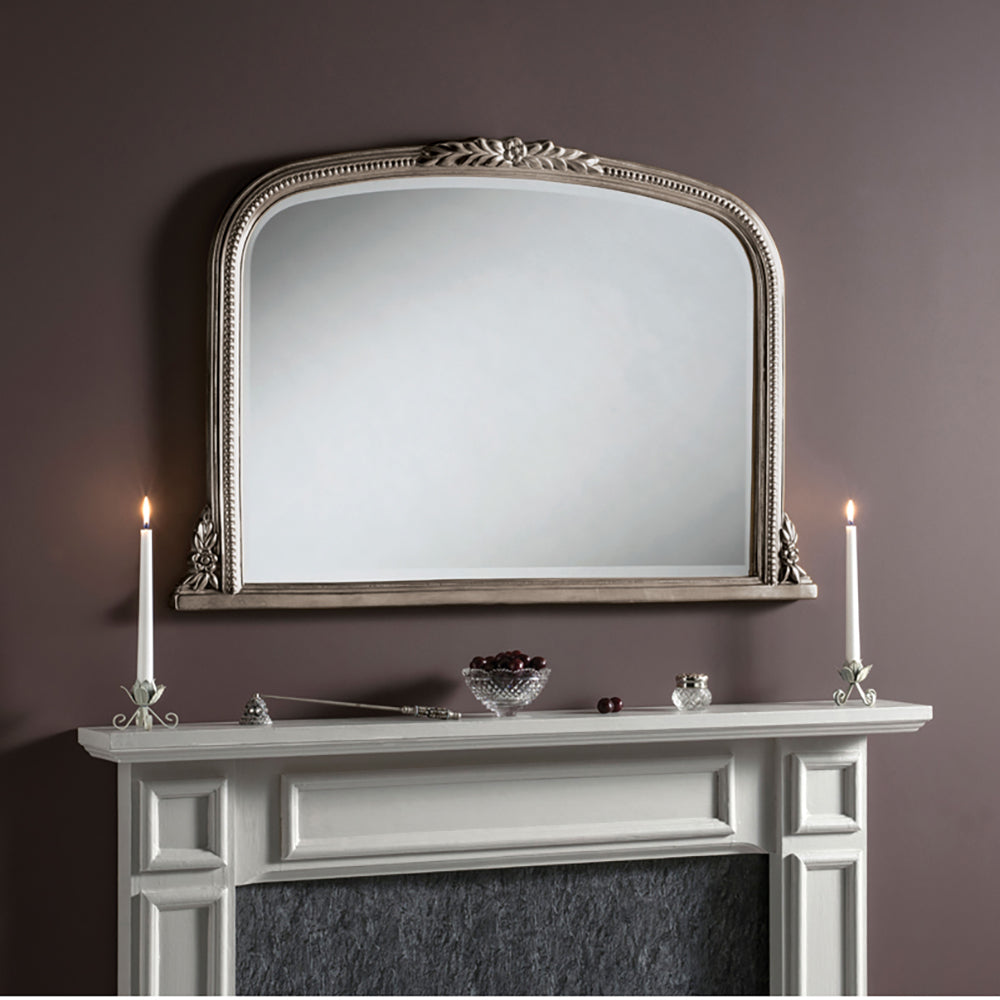 Product photograph of Olivia S Athens Beaded Wall Mirror In Champagne from Olivia's