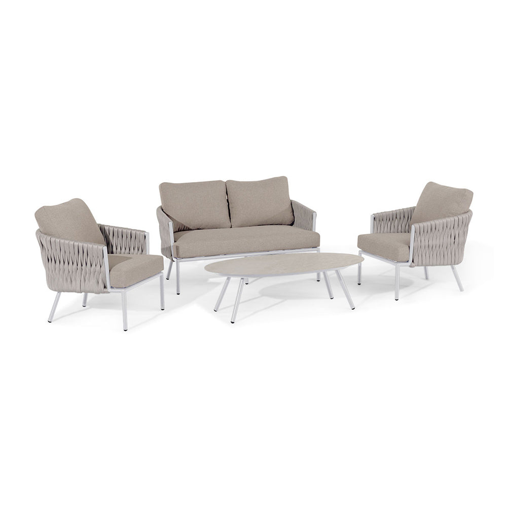 Maze Rattan Marina 2 Seat Sofa Set Sandstone