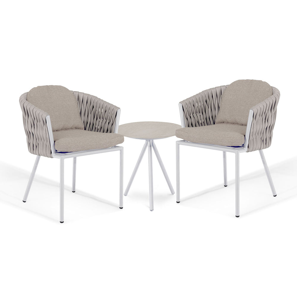 Product photograph of Maze Marina 2 Seater Bistro Set Sandstone from Olivia's