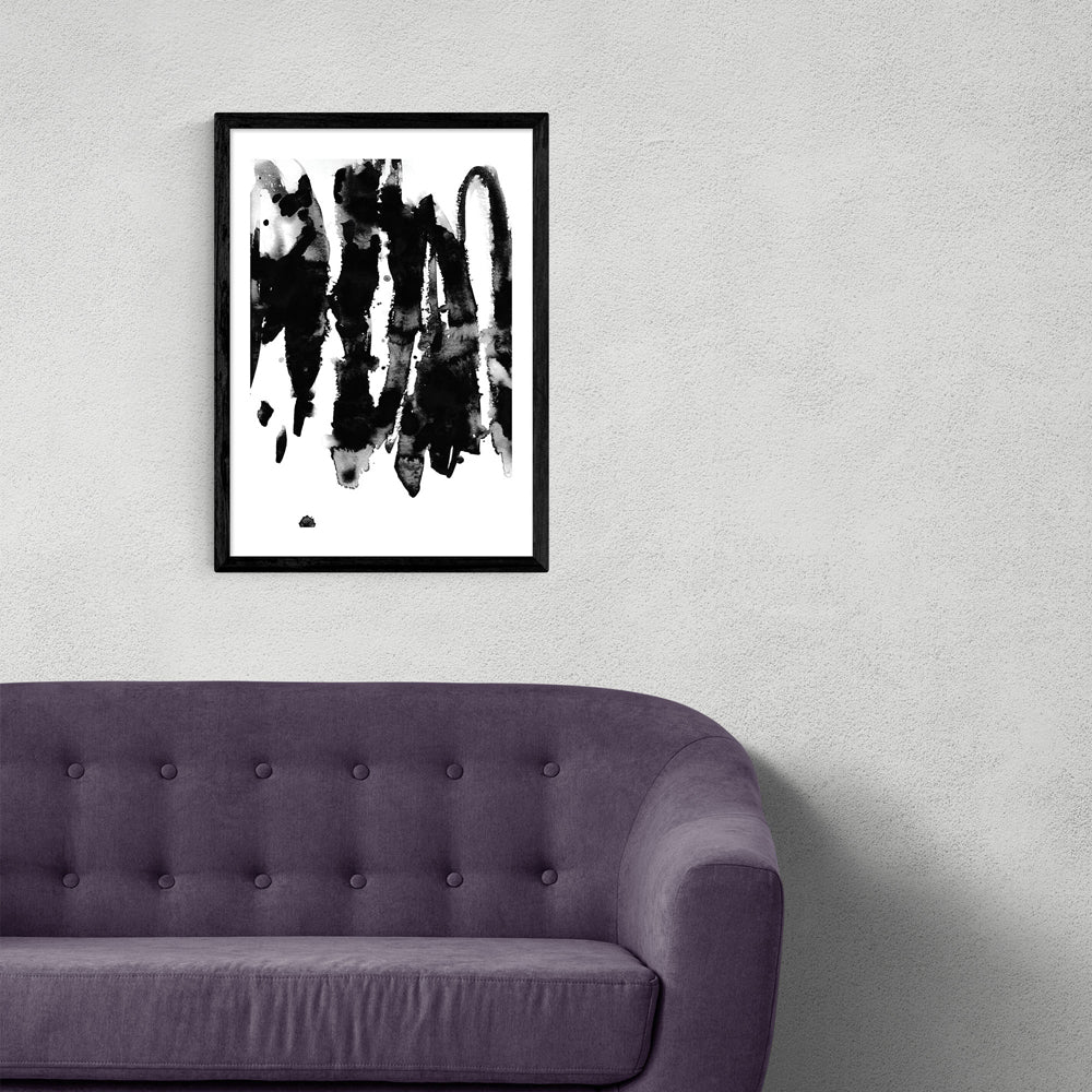 Product photograph of Watercolours 1 By Mareike Boehmer - A3 Black Framed Art Print from Olivia's