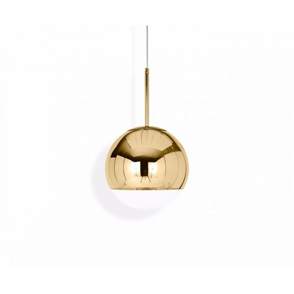 Product photograph of Tom Dixon Mirror Ball Led Pendant Gold Gold 50cm from Olivia's