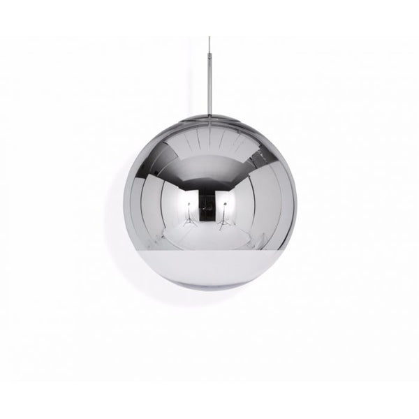 Product photograph of Tom Dixon Mirror Ball Led Pendant Chrome 50cm from Olivia's.