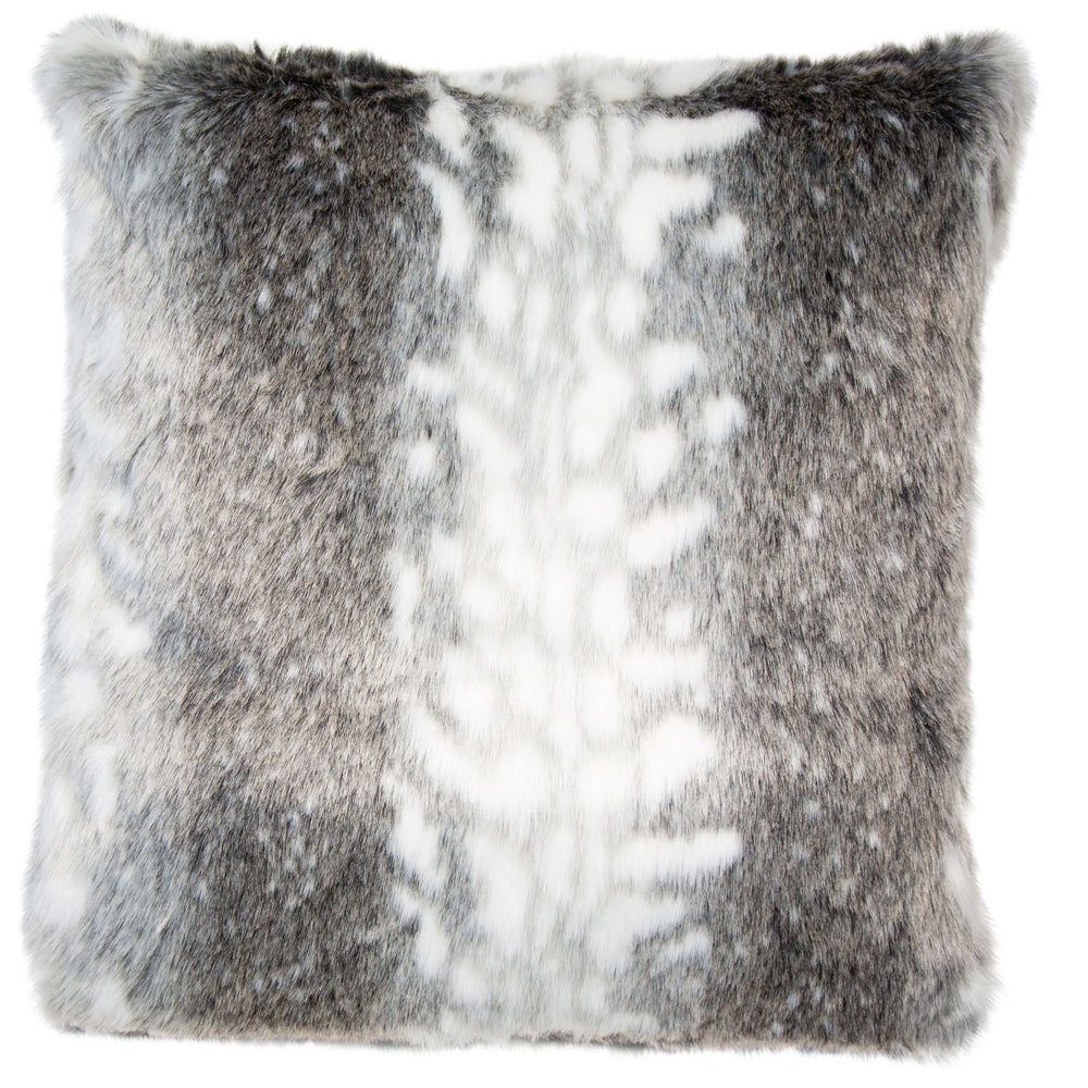 Malini Arcticfur Cushion Grey And White