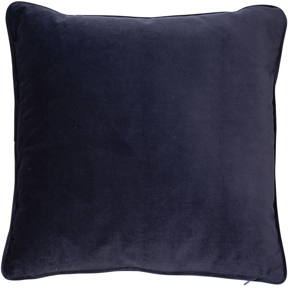 Product photograph of Malini Luxe Cushion Navy Large from Olivia's.