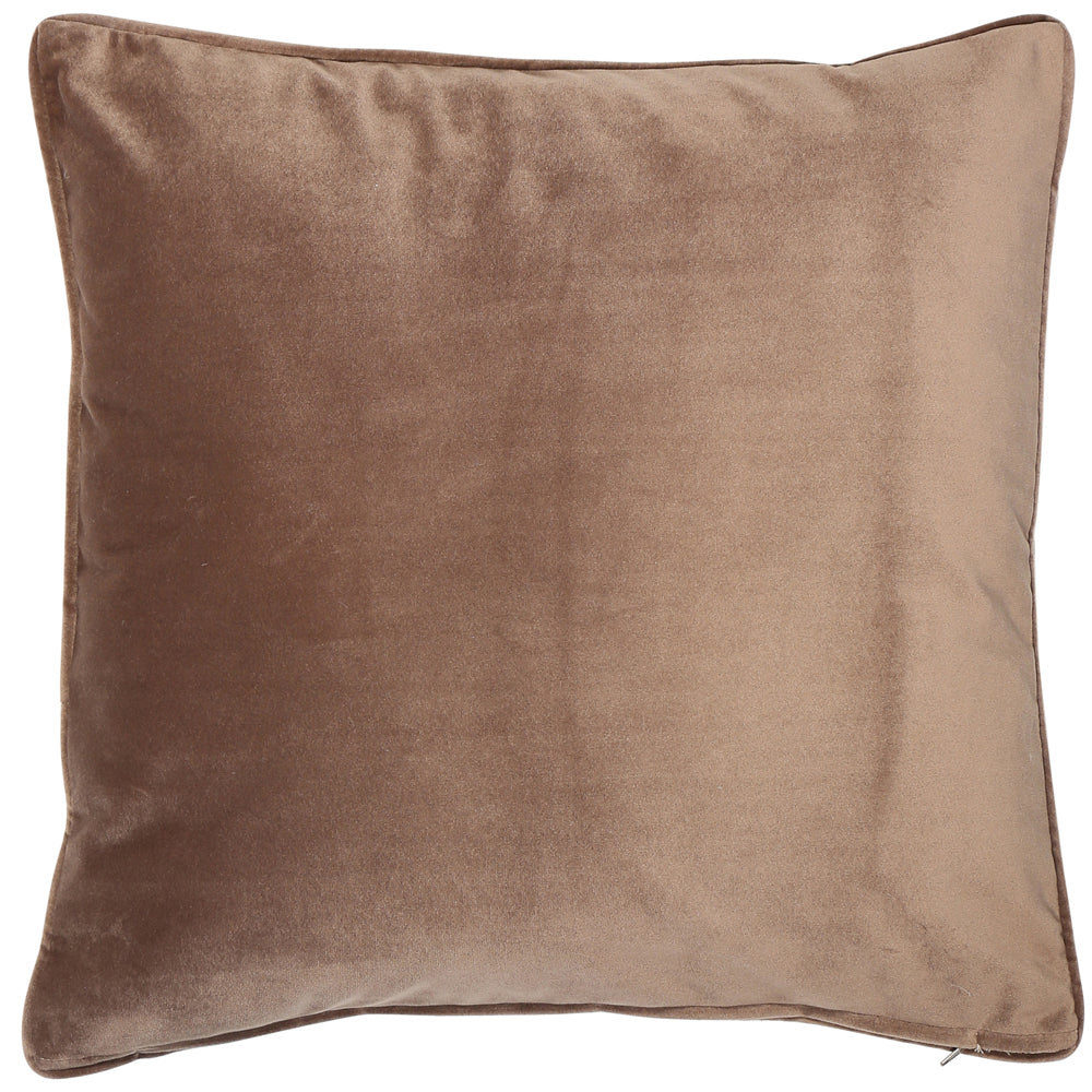 Product photograph of Malini Luxe Cushion Truffle Outlet Large from Olivia's.