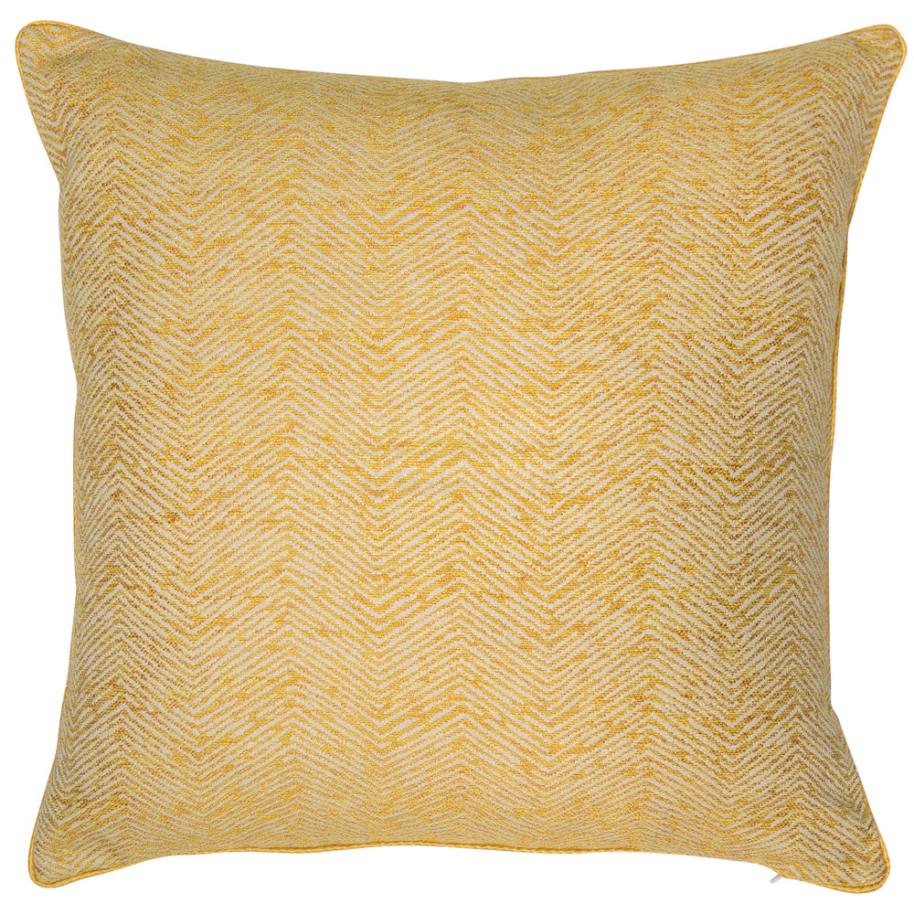 Malini Ripple Cushion Mustard