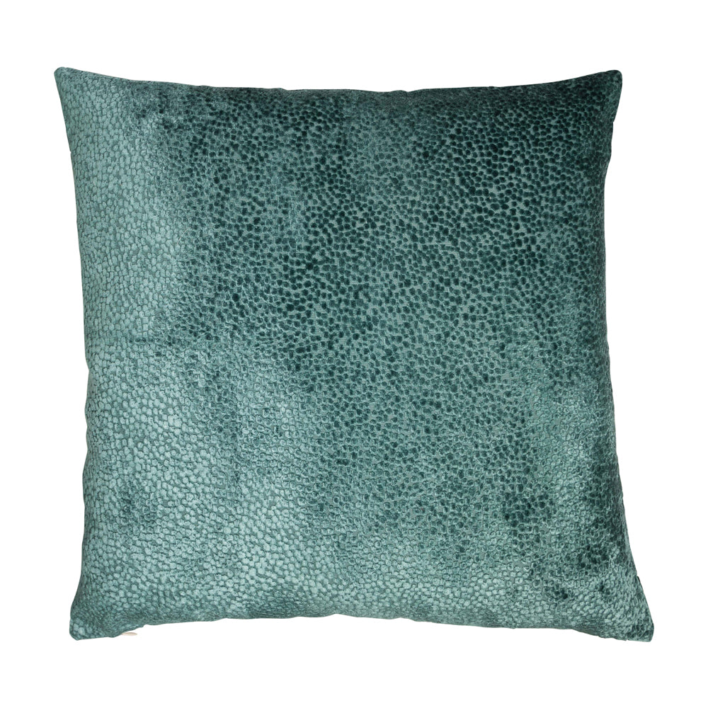 Product photograph of Malini Bingham Velvet Cushion In Teal Large from Olivia's