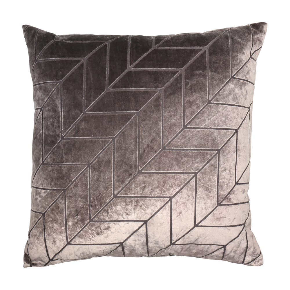 Product photograph of Malini Hoxley Truffle Cushion In Taupe from Olivia's