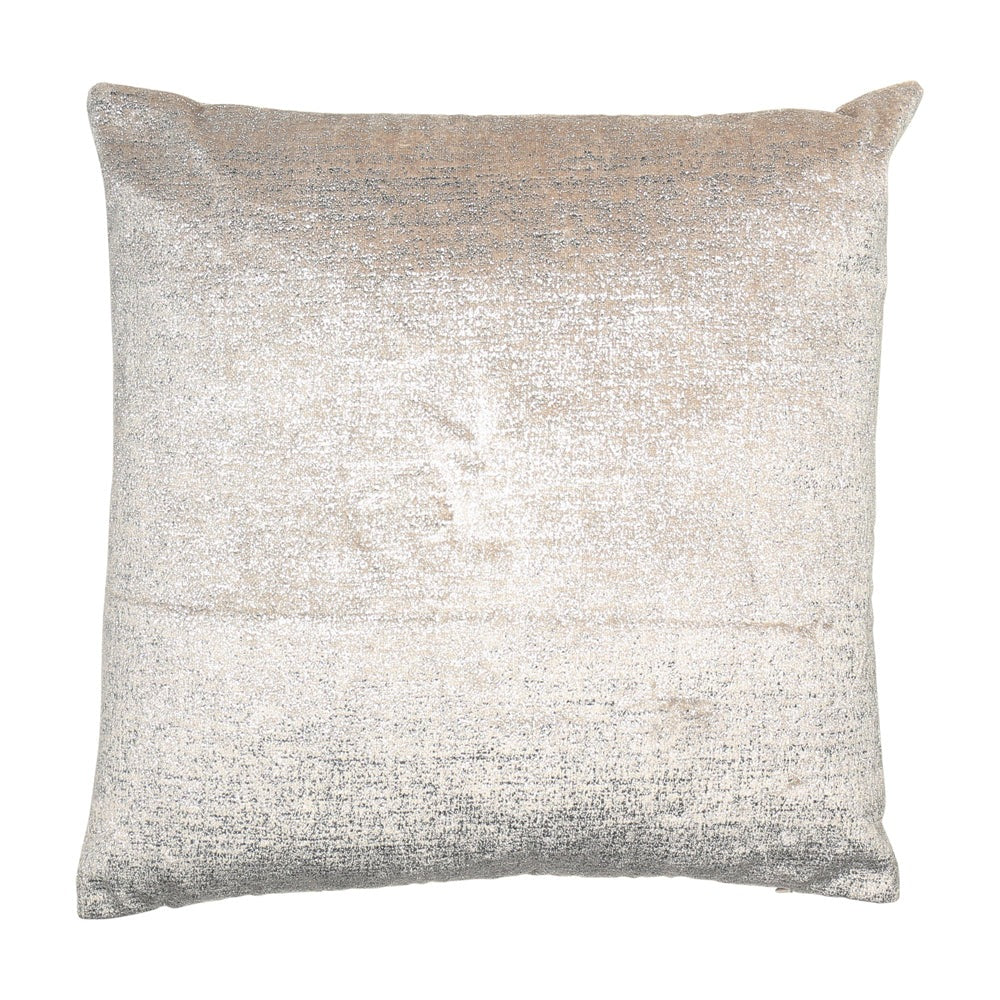Product photograph of Malini Metallica Cushion In Silver from Olivia's