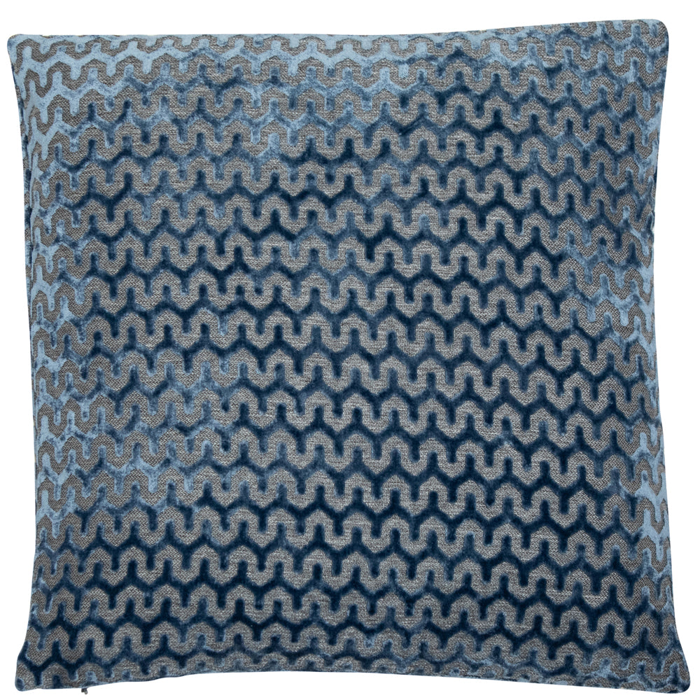 Product photograph of Malini Oslo Cushion Blue Large from Olivia's.