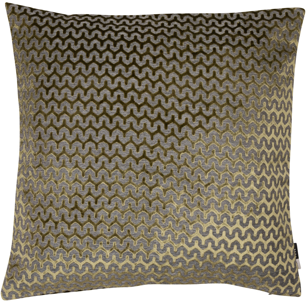 Product photograph of Malini Oslo Cushion Olive Large from Olivia's.