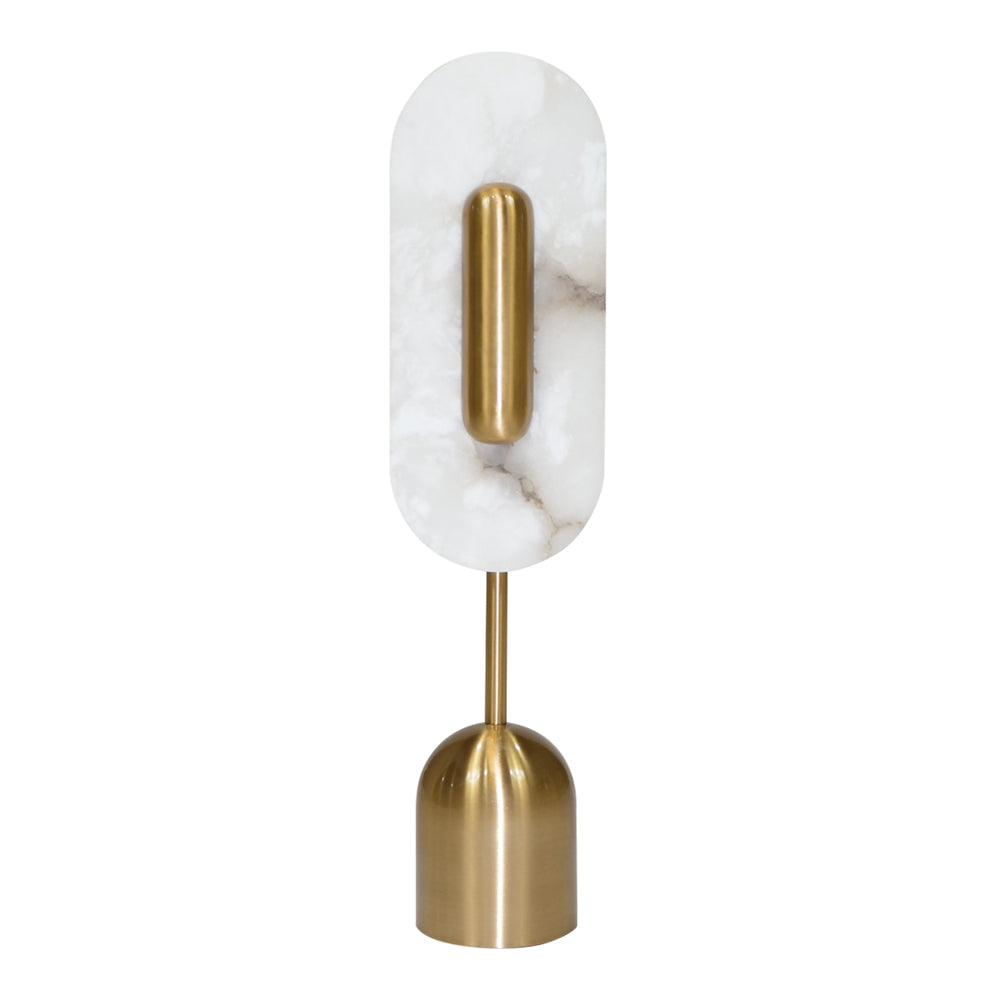 Product photograph of Mindy Brownes Wembley Table Lamp In Gold And White from Olivia's