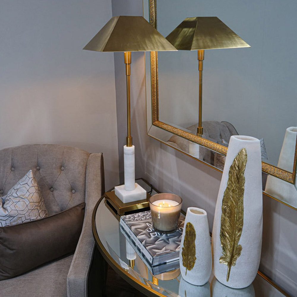 Product photograph of Mindy Brownes Empress Buffet Lamp In Gold from Olivia's.