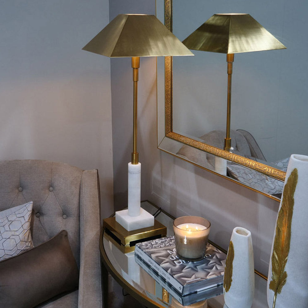 Product photograph of Mindy Brownes Empress Buffet Lamp In Gold from Olivia's.