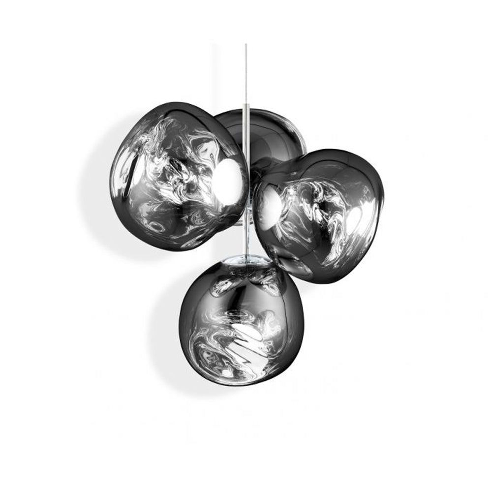 Tom Dixon Melt Chandelier In Chrome Large