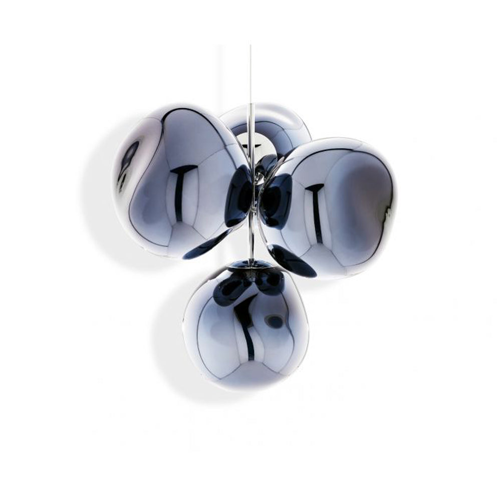 Product photograph of Tom Dixon Melt Chandelier In Smoke Small from Olivia's.
