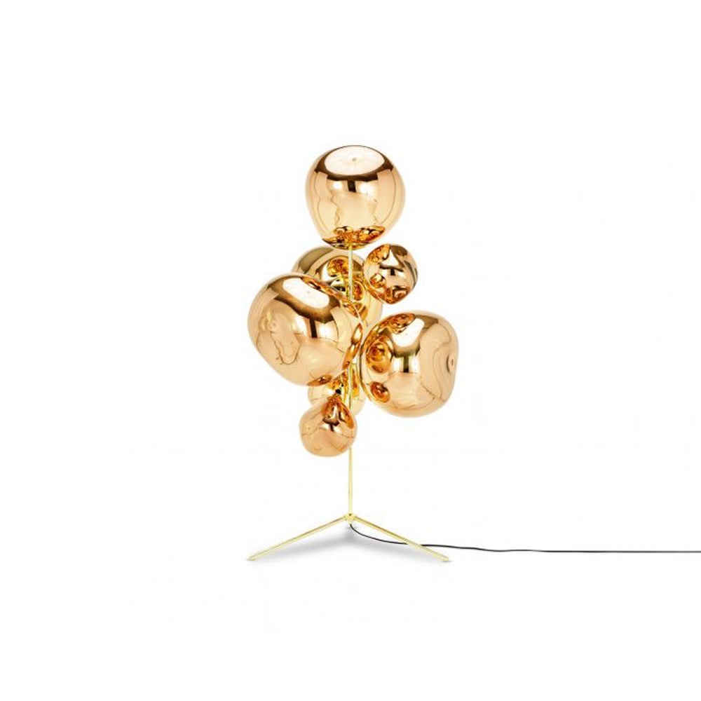 Product photograph of Tom Dixon Melt Stand Chandelier In Gold from Olivia's.